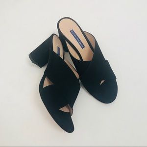 Stuart Weitzman The Galene Sandal Mule Black